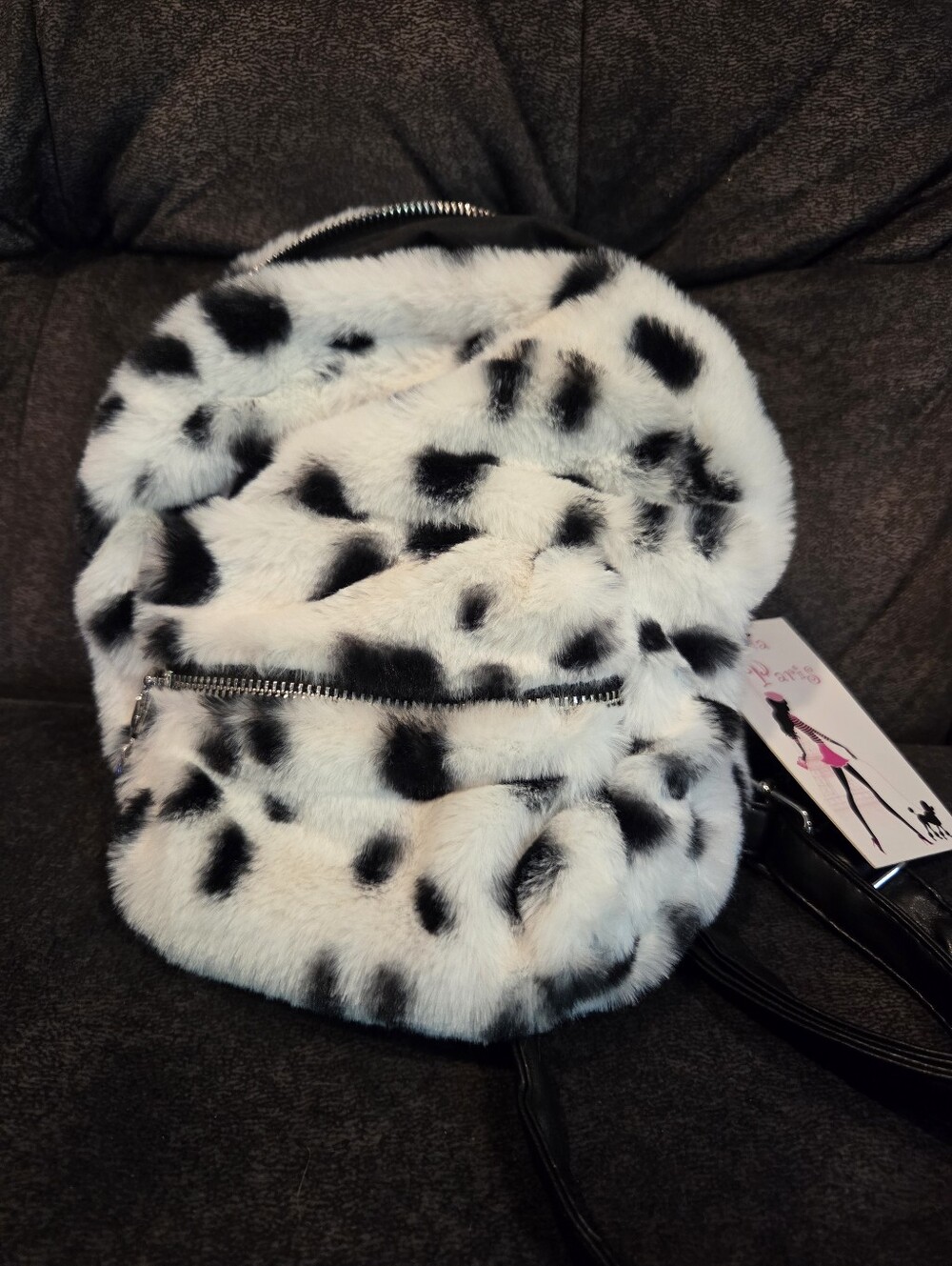 Gilda Paris Faux Fur Backpack
